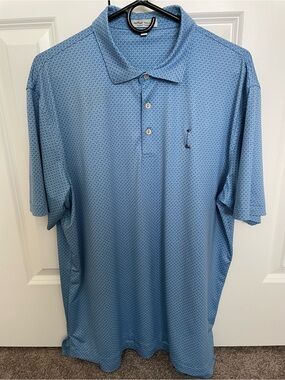Peter Millar Summer Comfort North Hills 1908 CC Polo Golf Shirt Mens L